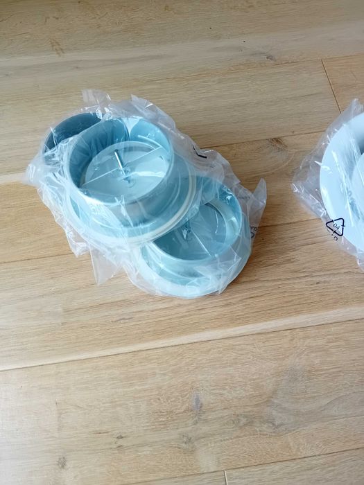 Anemostat metalowy biały, wywietrznik, nawiew, 6sztuk