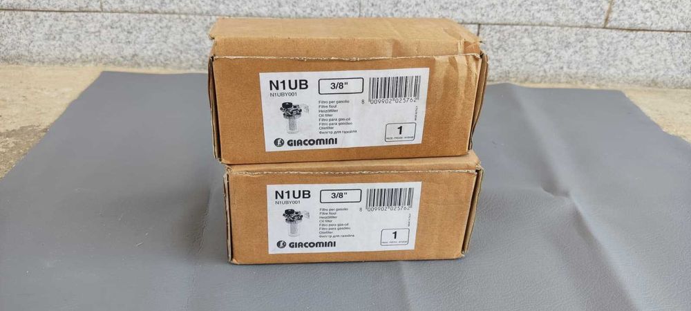 Filtro de gasóleo Giacomini, referência N1UBY001, com ligação de 3/8"