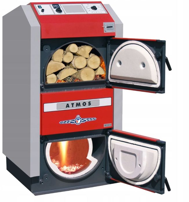 Kocioł piec zgazowujący drewno Atmos 18kw bufor montaż+audyt+dotacja