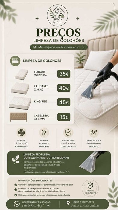 Limpeza Profissional de Sofás, Colchões e Estofos