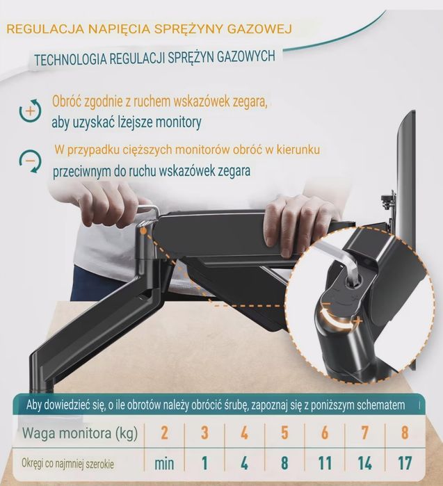 !! Uchwyt do Monitora 13-32 " SUPER jakość PREMIUM