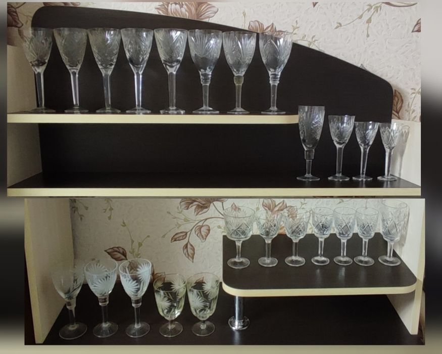 Кришталеві бокали/фужери/хрусталь