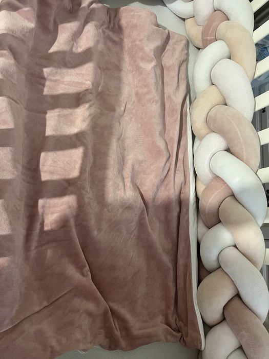 Дитяча постіль, косичка бортик, одіяло, простинь на резинці