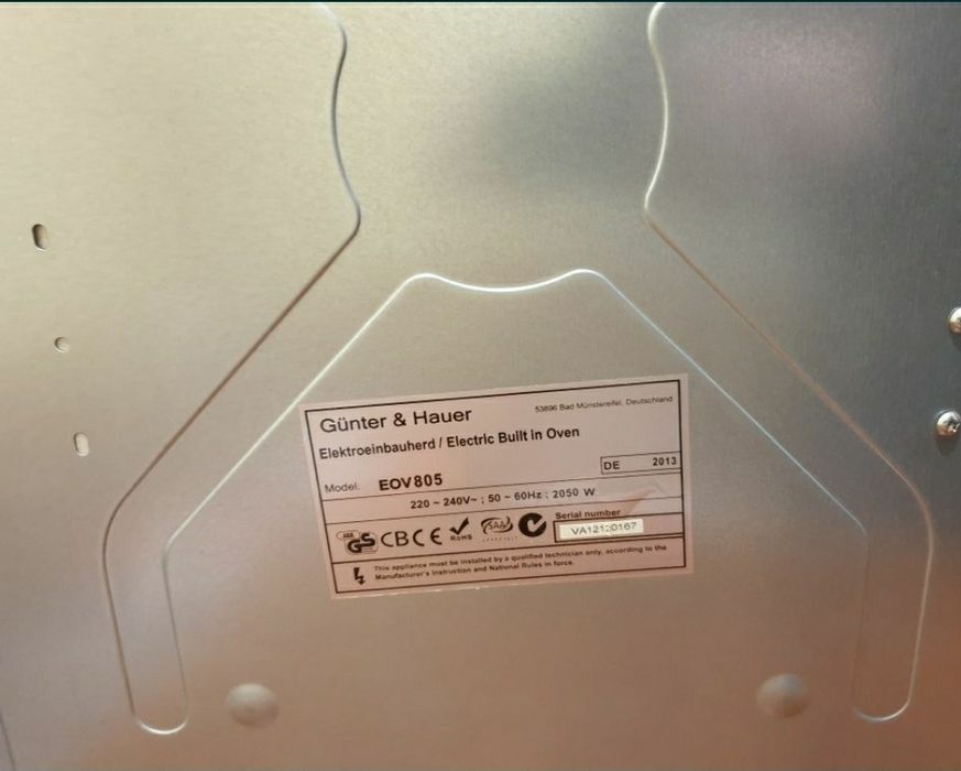 Духовой шкаф гюнтер хауэр