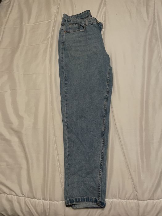 Calças Ganga Cinta Subida Mom Jeans