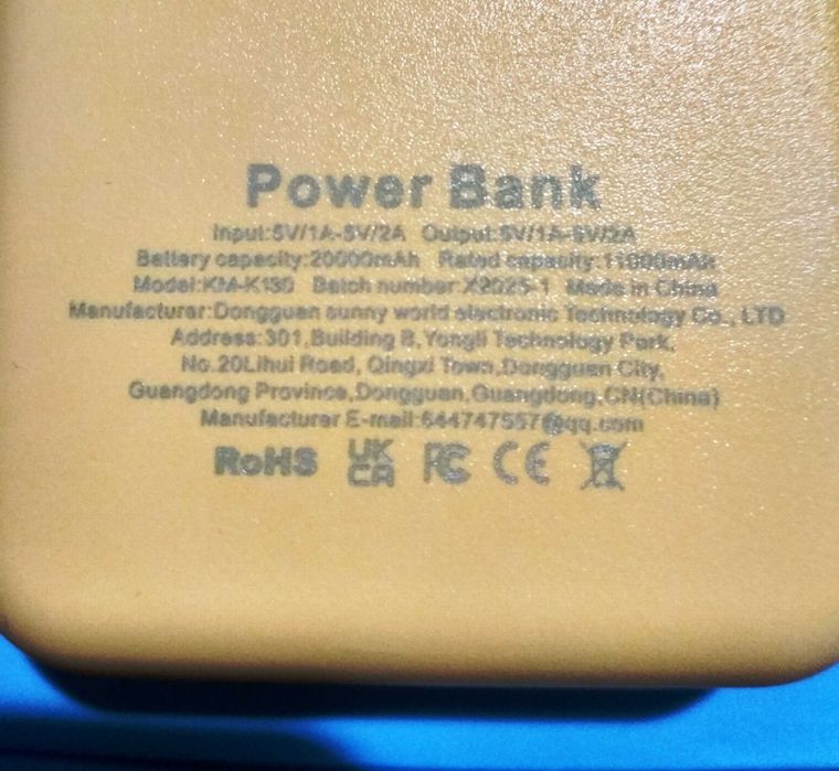 Павербанк POWER BANK 20000 мАг