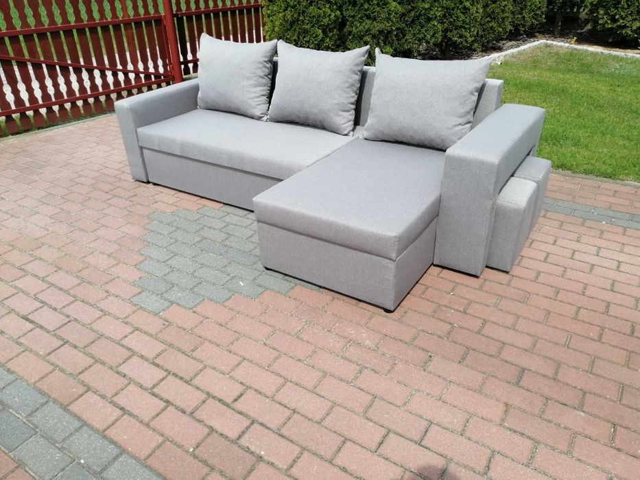 Narożnik GRAND z pufami w boczku. Kanapa od producenta