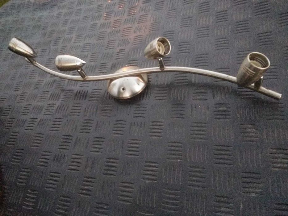 Żyrandol lampa styl nirdzewka 4 x spot light  dekor