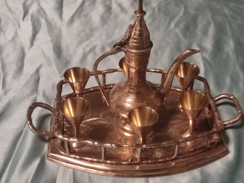 Miniatura de conjunto de cha Indiano