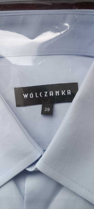 NOWA koszula męską z krótkim rękawem " Wólczanka" kołnierzyk 39