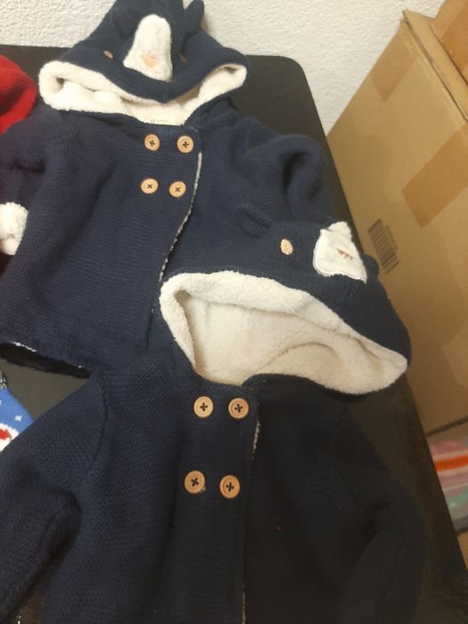 Quispos e casacos malha bebé gémeos 0-12meses