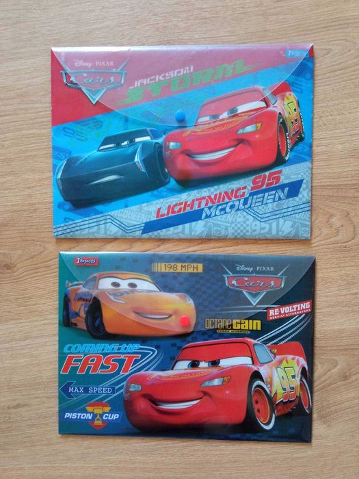 Папка-конверт на кнопці А4, Маквін, Cars, 1Вересня