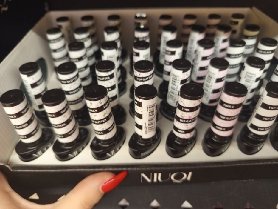 NIUQI Top GLITTER super Top hybrydowy nowy 5ml