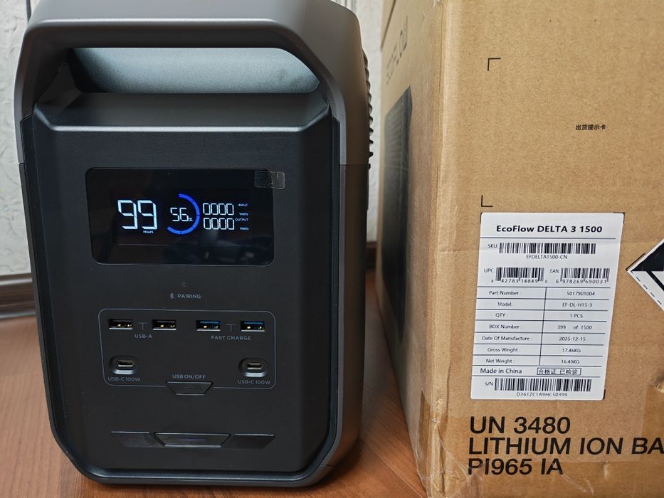 Ecoflow delta 3 1500 (1536 Вт год) CN