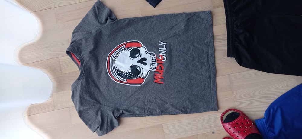 T-shirt chłopięcy szary