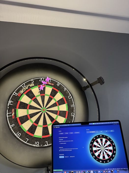 Zestaw autodarts, podswietlenie tarczy dart