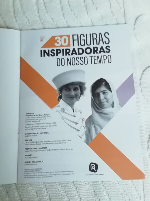 Fascículo n° 7, de "30 figuras inspiradoras do nosso tempo", novo