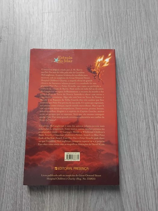 Livro Peter Pan e o Feitiço Vermelho de Geraldine McCaughrean