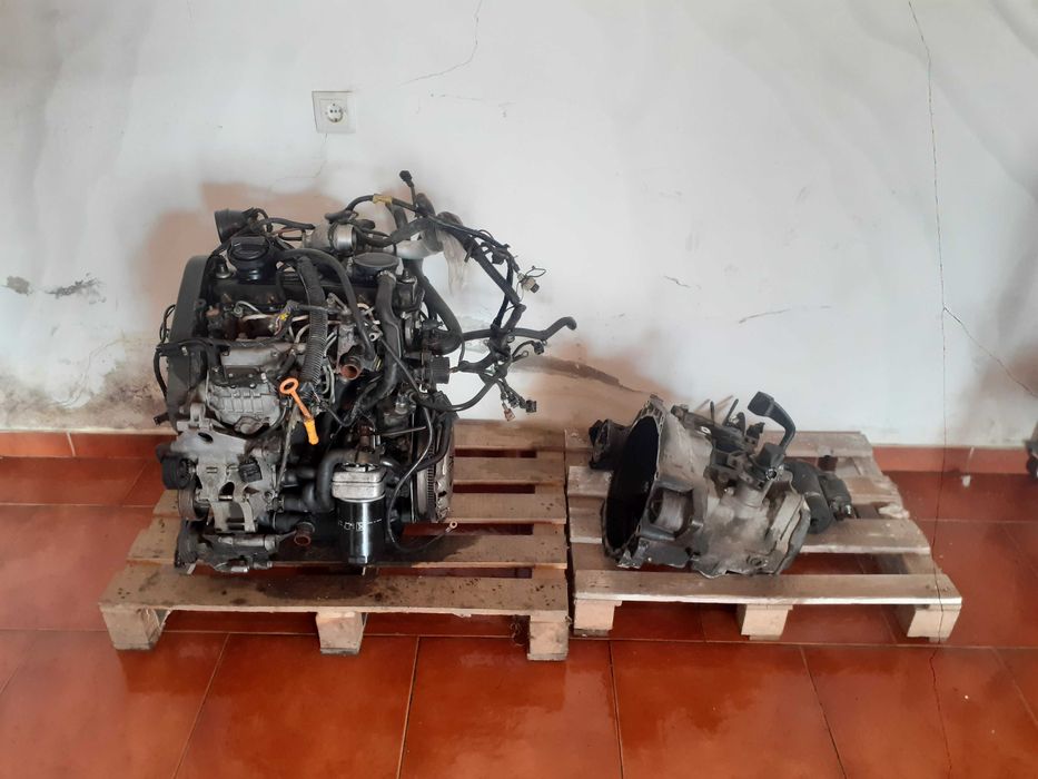 Motor VW 1.9TDI 90CV e caixa de velocidades