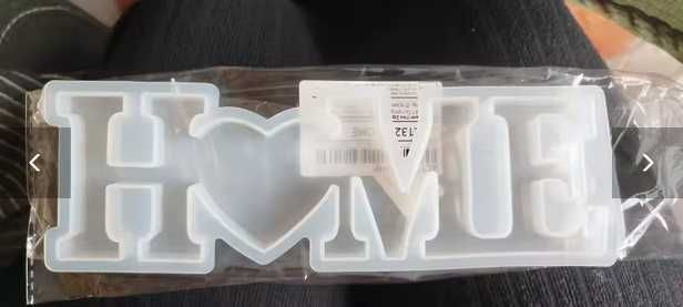 Molde Silicone Letras “HOME” para Resina Epóxi – DIY Decoração