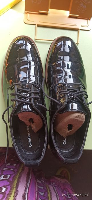 Шкіряні туфлі Calvin Klein 44.5 р.