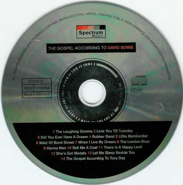 David Bowie – The Gospel According To David Bowie (CD RARO)