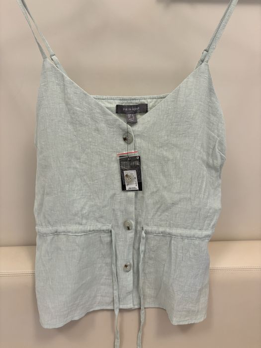 Pistacjowa bluzecxka na ramiaczkach primark
