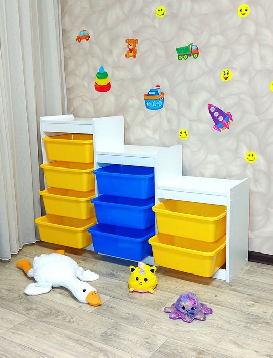 ‼️для ІГРАШОК‼️Великий вибір стелаж комод для іграшок Органайзер полка