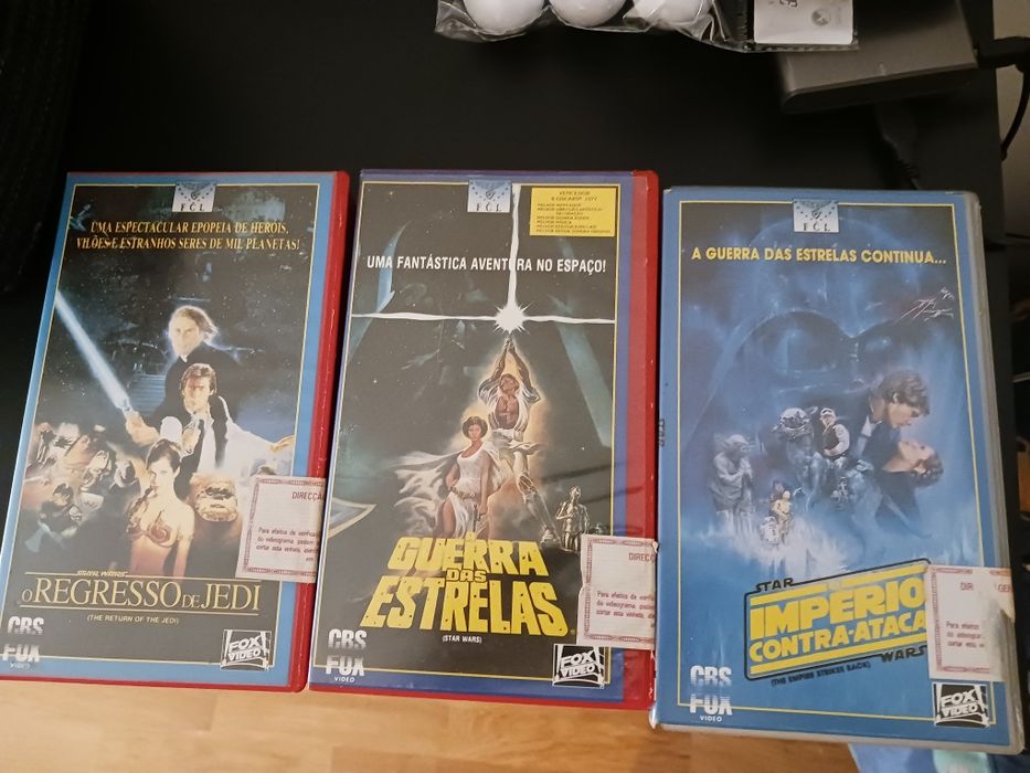 Cassetes VHS Star Wars / Guerra das Estrelas