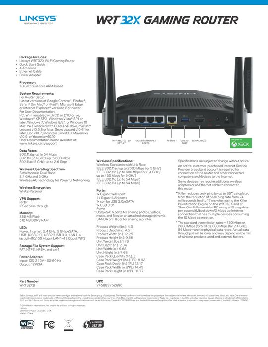 Router Linksys WRT32X Gigabit - c/ OpenWrt e LuCI instalado