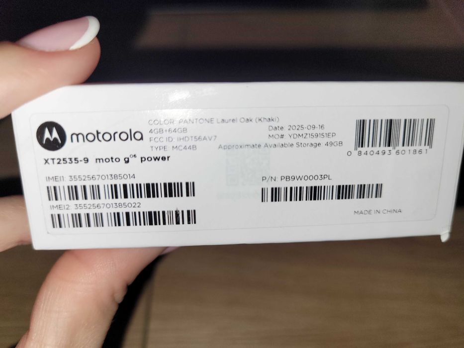 NOWY! Smartfon Motorola moto g06 power 4/64GB