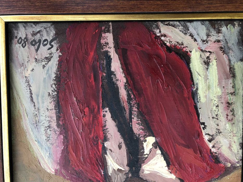 Donald Solo - Portret, Obraz olejny na tekturze