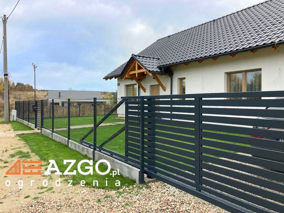 Najtańszy słupek 60x40x1,2 2mm do paneli ogrodowych ogrodzeń 3D ocynk