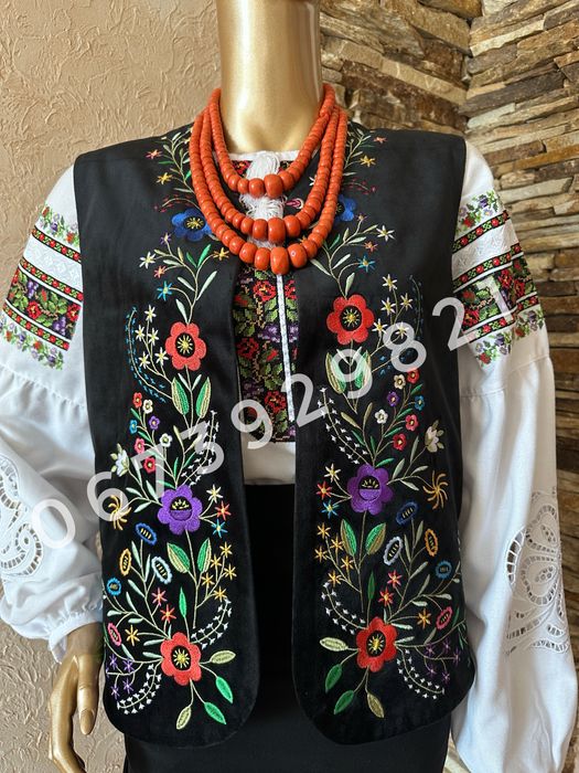 Вишитий горсет, камізелька, безрукавка, кептар, лейбик, горсик