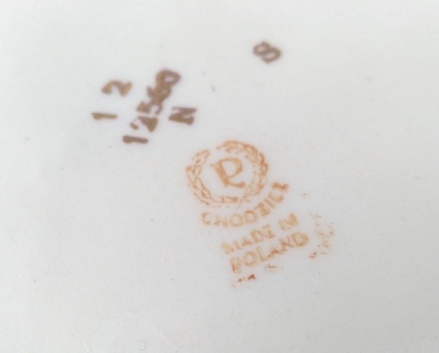 Waza teryna ecru Chodzież baśniowa złocona turkusowy cudna