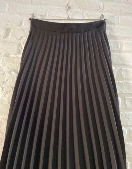 New Look dluga maxi czarna plisowana spódnica 38