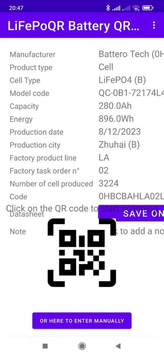 Ячейки для сборки АКБ LiFePO4 REPT Battero 72174L4-280Ah