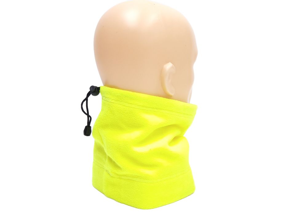 NOWY Komin polarowy czapka na rower ORYGINAŁ DLBIKES seledynowy żółty