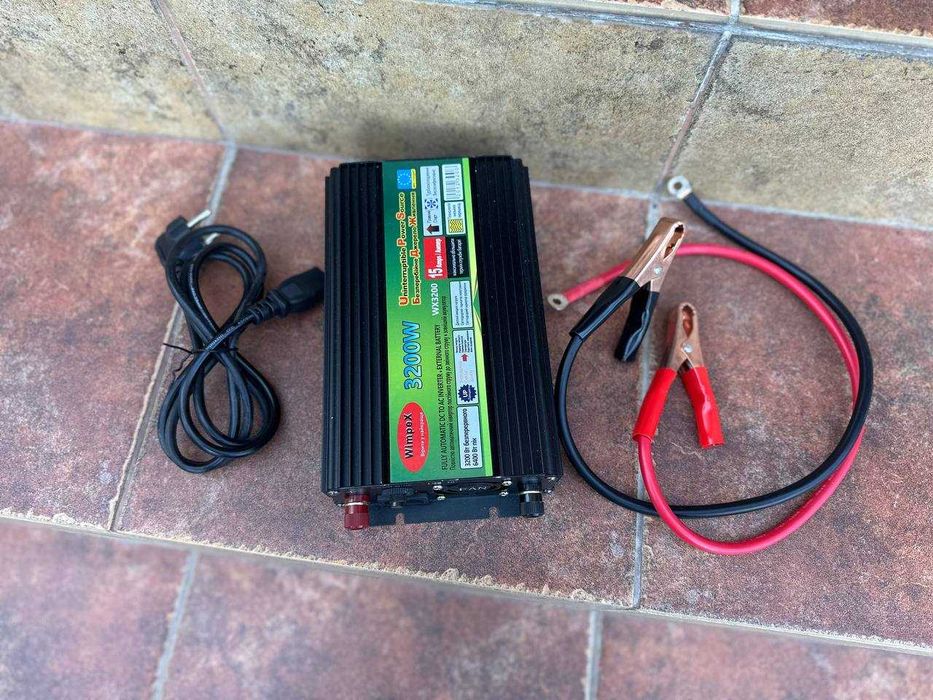 Преобразователь 12v-220v 3200W +зарядка‼️ Рабочая 3000w, пиковая 6000w