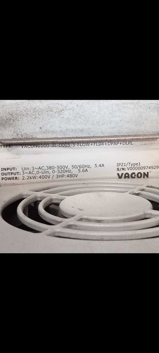 Falowniki Vacon od 2,2kw. Do 55kw