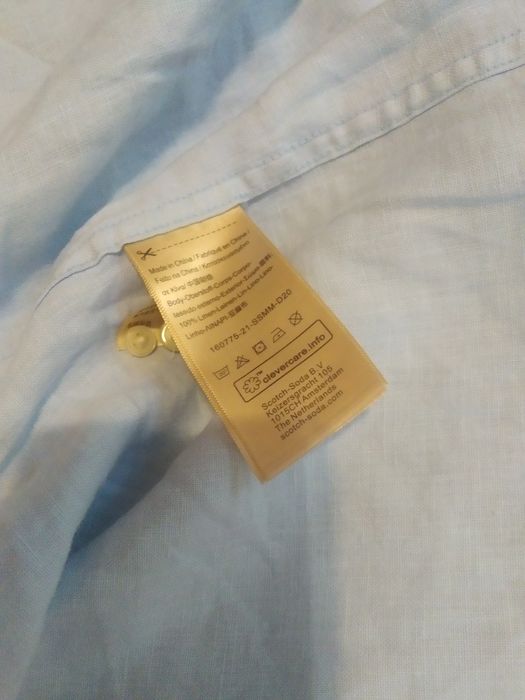 Рубашка 100% лён Scotch Soda XL