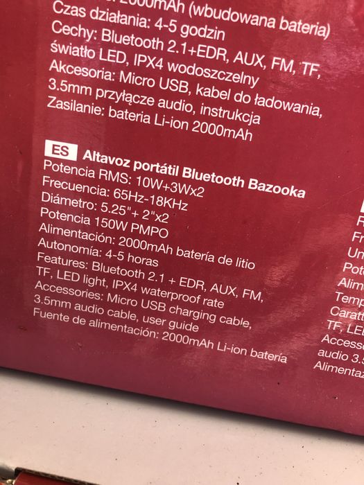 Coluna bluetooth AC880 Bazooka