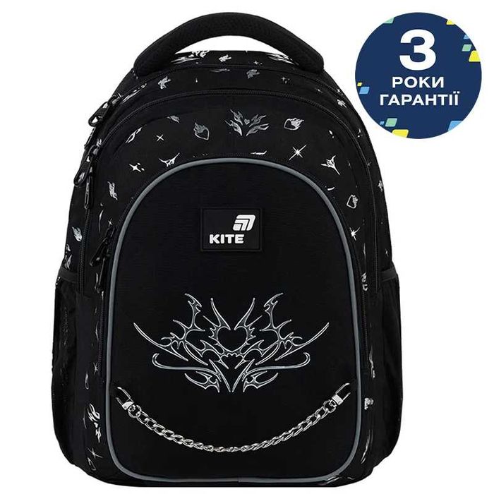 New. Рюкзак Kite Education teens Gothic Elegance K26-8001L чорний на зріст 145-175см