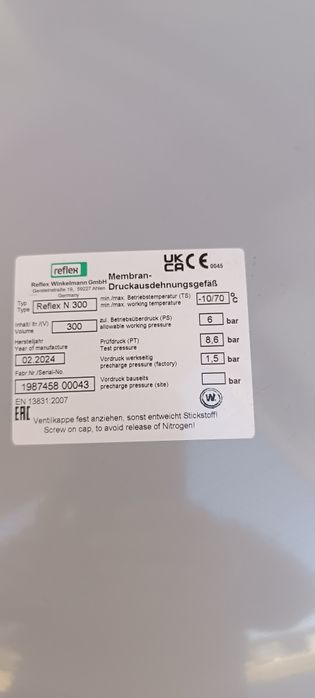 Naczynie wzbiorcze Reflex N 300