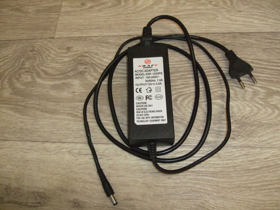 Блок питания KRF-1203PS Kraft 12V/3A