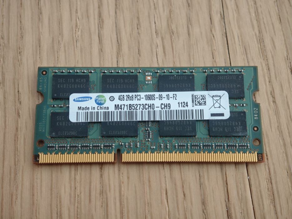 Pamięć RAM do laptopa Samsung 4GB DDR3 SO-DIMM 1333MHz (PC3-10600S)