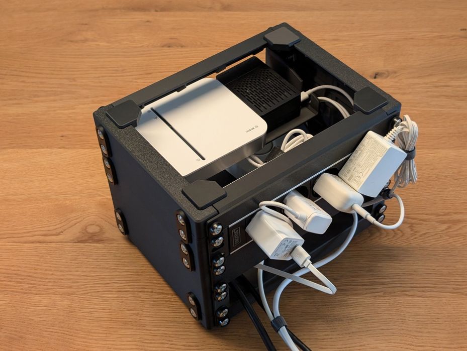 модульна 10" серверна стійка (mini rack) 1U–4U для HomeLab / мережевог