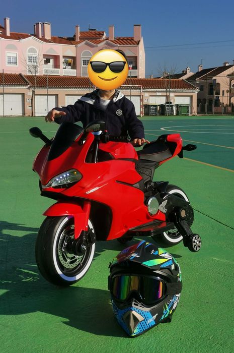 Moto Elétrica Criança 12v - Estilo Ducati