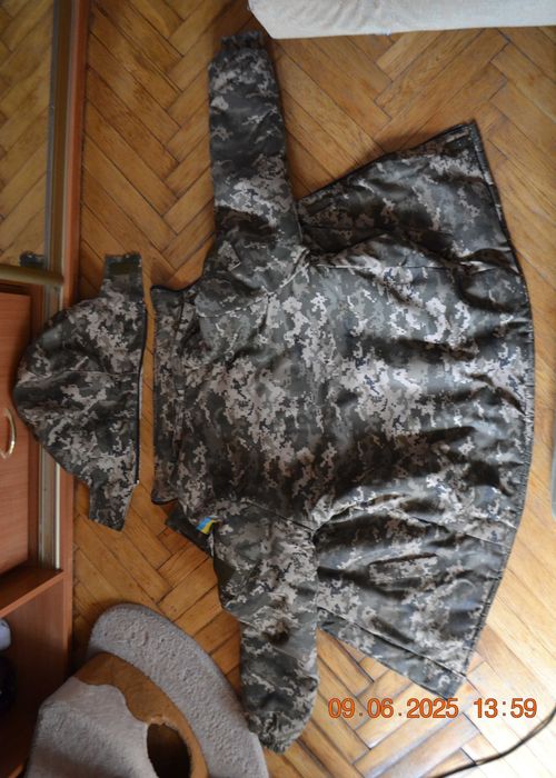 Куртка зимняя военная. Бушлат тактический. С капюшоном (отстёгивается)