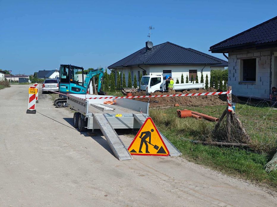 Przyłącza wod.kan., Szamba,Oczyszczalnie, Roboty Ziemne, Minikoparka